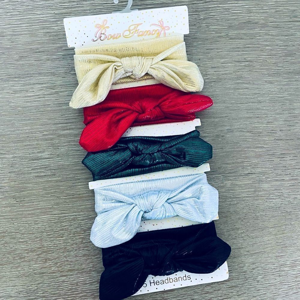 5-pc Baby Headbands Christmas Holiday Gift Set
